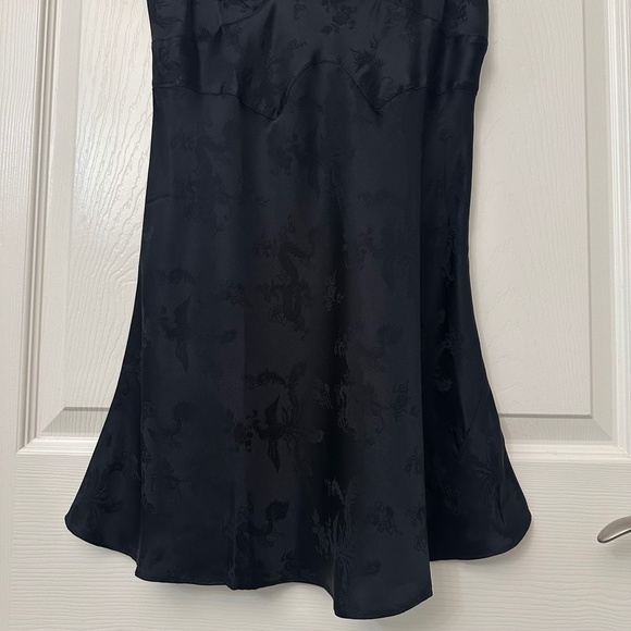 Réalisation Par The Roxy Silk Mini Dress Black Dragon Women’s Size Medium - Picture 6 of 15